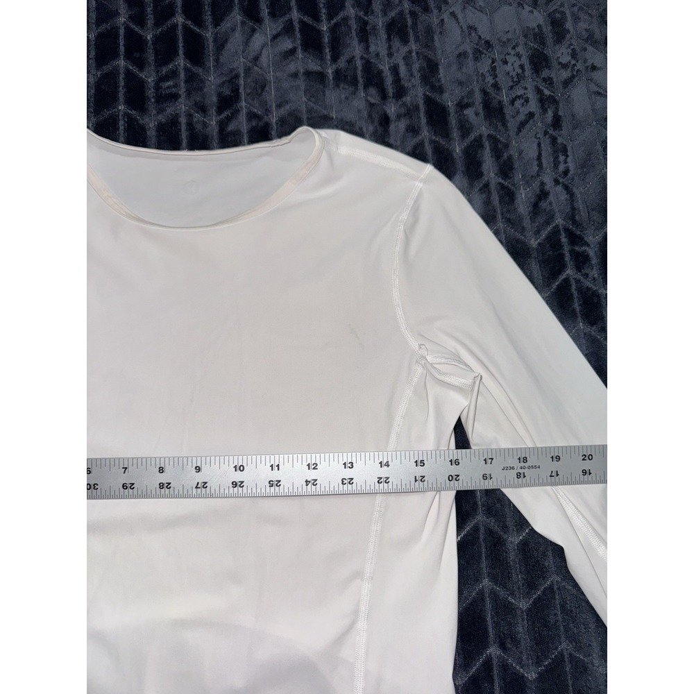 Lululemon Women's White Look Ahead Run Long Sleeve Size 6 - Picture 6 of 8